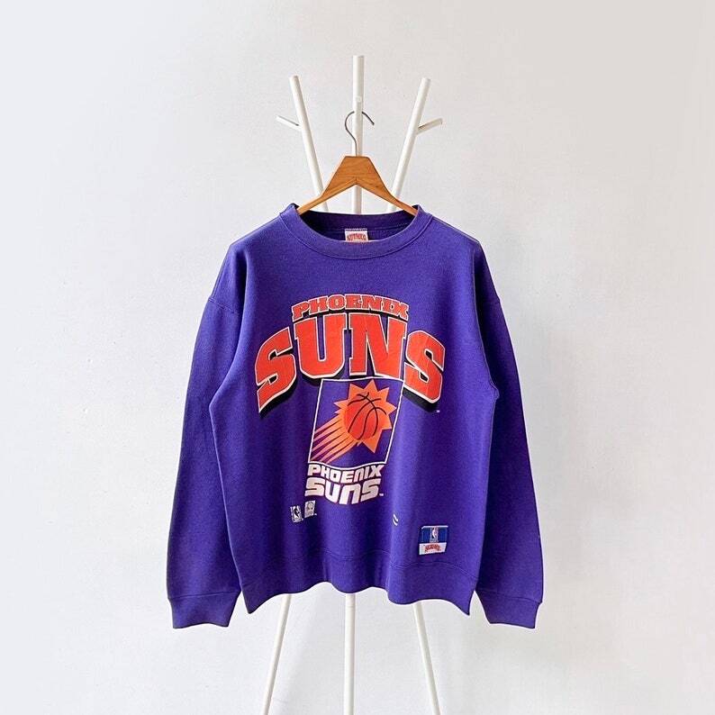 90s Phoenix Suns NBA crewneck sweatshirt, reprinted sweatshirt, S-5XL TE9372