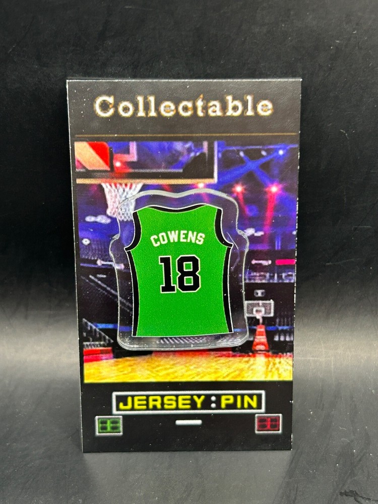 Boston Celtics Dave Cowens jersey lapel pin-RETRO Classic C's Collectible