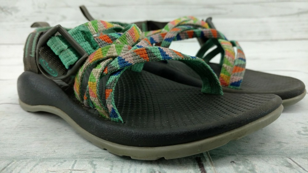 Chaco ZX/1 Womens Sport Sandals Size 2 Hiking Waterproof Outdoor Green