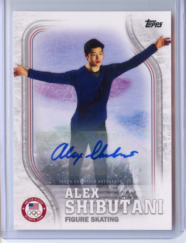 Alex Shibutani 2018 Topps US Olympic & Paralympic Team and Hopefuls 13/30 Auto