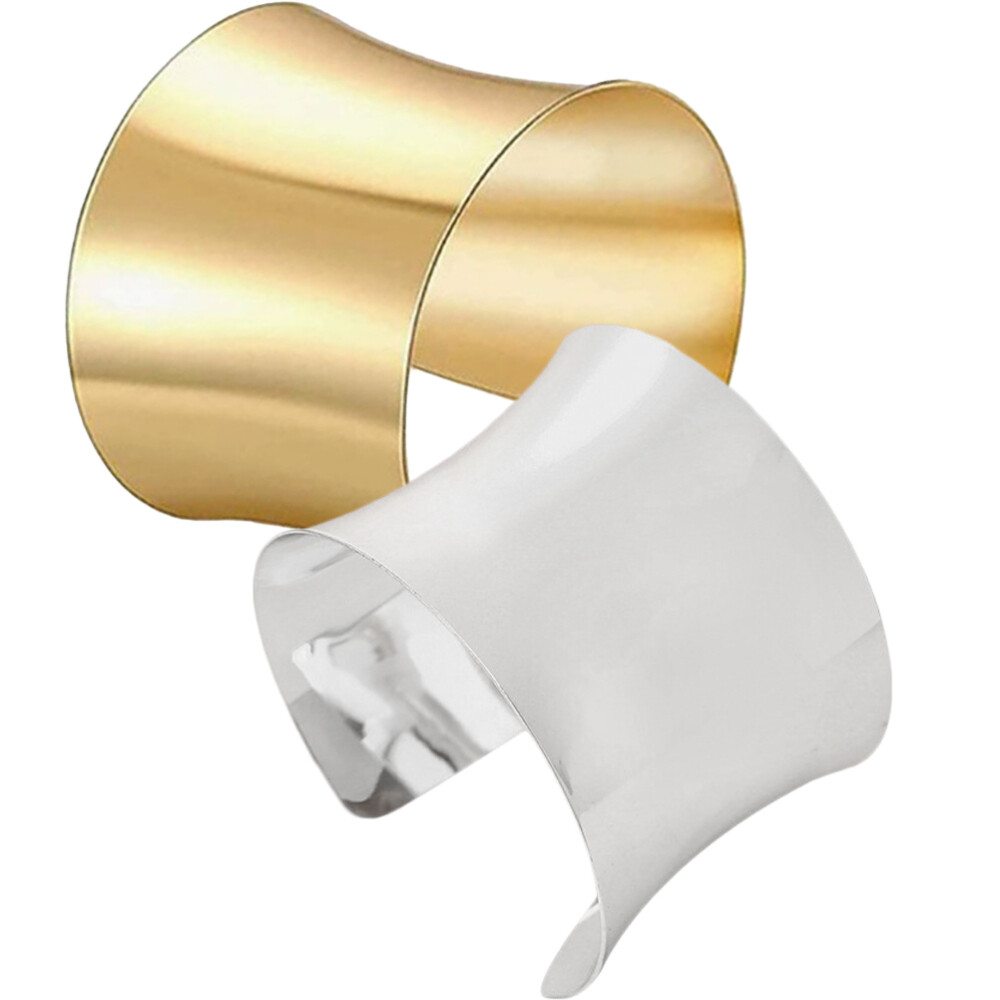 2 Pcs Beads Wristband Bangle Bracelet Exaggerated Bracelets Woman Miss