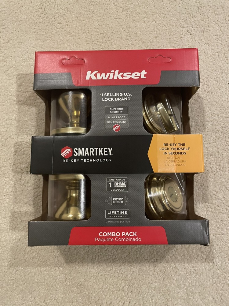 Kwikset Electronic Deadbolt  SmartKey Re-Key Technology 99910-045