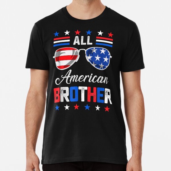 All American Brother 4th Of July USA Family Matching Outfit Shirt S-5XL