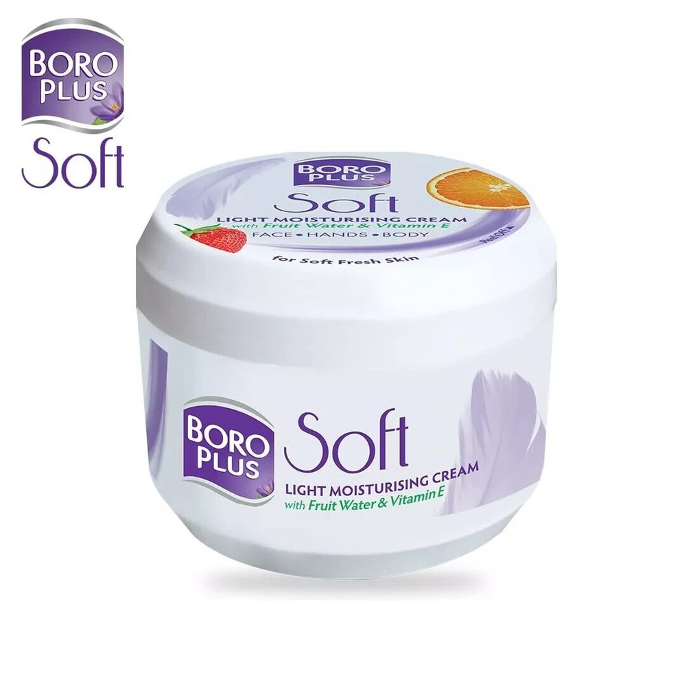 BoroPlus Soft Light Moisturising Cream Hand Cream, Body Cream & Face Cream 200ml