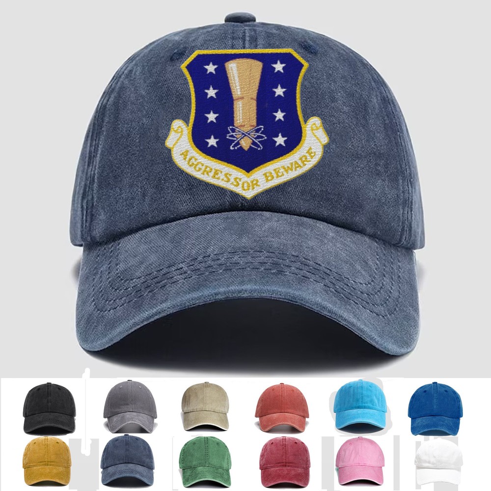 Custom Embroidered Hat 44th Missile Wing, Veteran Cap, Trucker Hat, Gift Idea