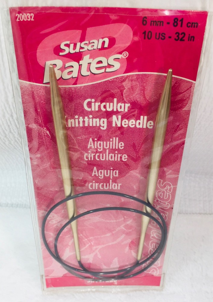 Susan Bates Silverado 32” Circular Knitting Needles US Size 10 (6 mm)