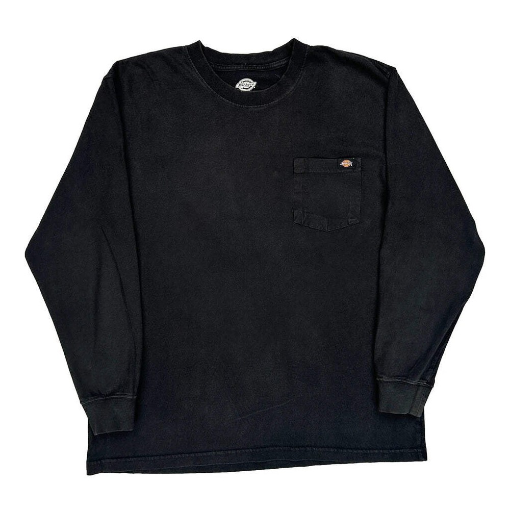 Dickies Long Sleeve T-Shirt - XL Black Cotton