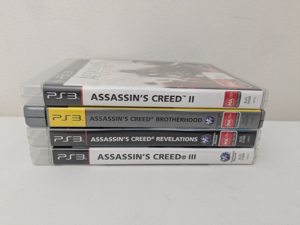 Assassins Creed PS3 Sony PlayStation 3 - 4 x Game Bundle Bulk Lot Complete PAL