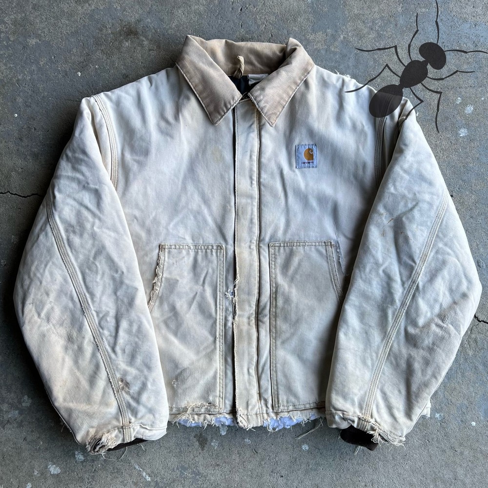 Vintage Carhartt J02 Arctic Work Jacket in Faded Brown