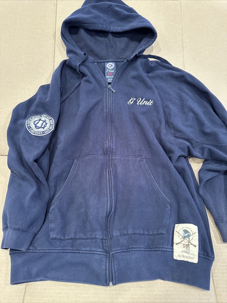 Vintage Early 2000’s G-Unit Official Hoodie Size XXL 2XL RARE 50 Cent Eminem
