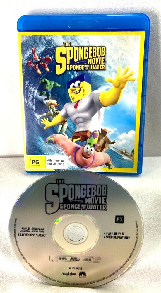 Spongebob Movie Sponge Out Of Water Blu-Ray with Free Shipping