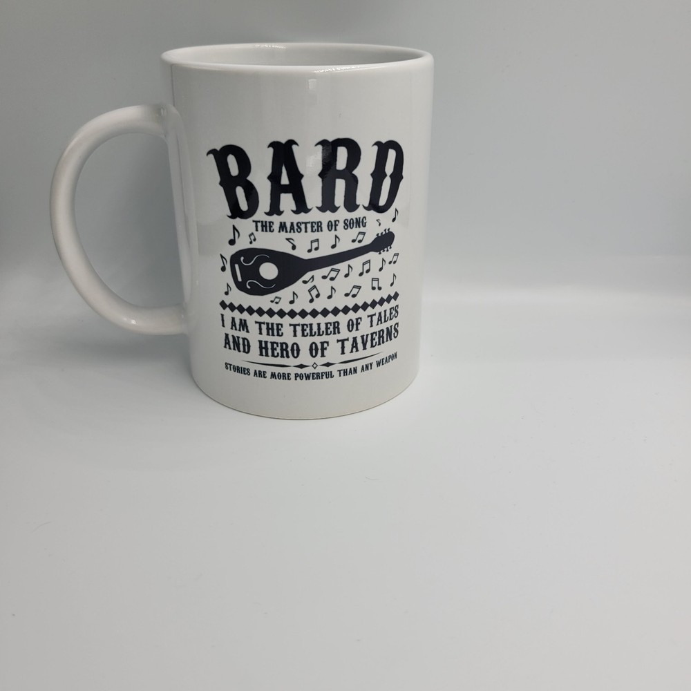 DND Bard Class Coffee 15oz Mug - Dungeons & Dragons RPG Player Gift