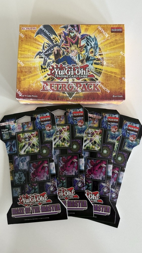 Yu-Gi-Oh Retro Pack Box with 4 Maze of the Master Booster Packs