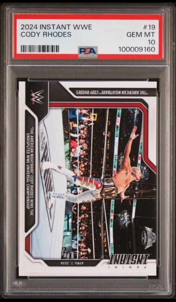 CODY RHODES: 2024 Panini Instant WWE🔥#/604 PSA 10 GEM MINT🔥American Nightmare