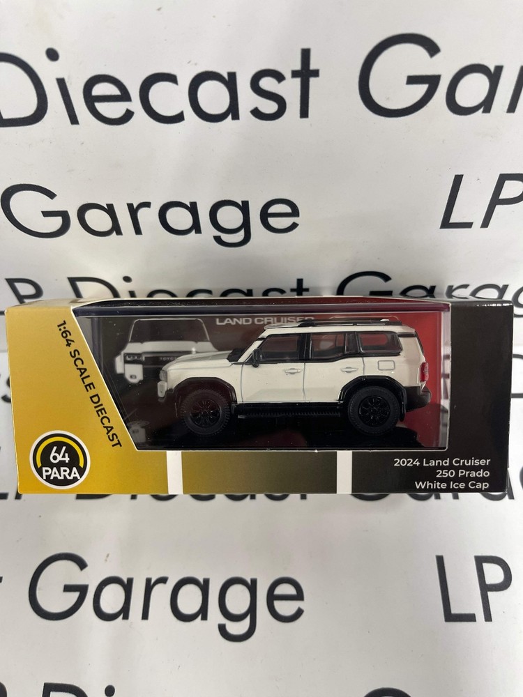 PARAGON MODELS 2024 Toyota Land Cruiser 250 Prado White Ice Cap 1:64 Diecast