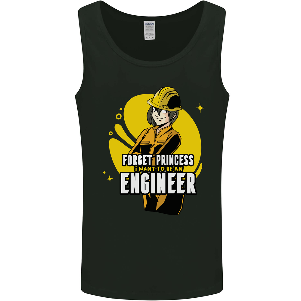 Funny Female Engineer Forget Princess Mens Vest Tank Top