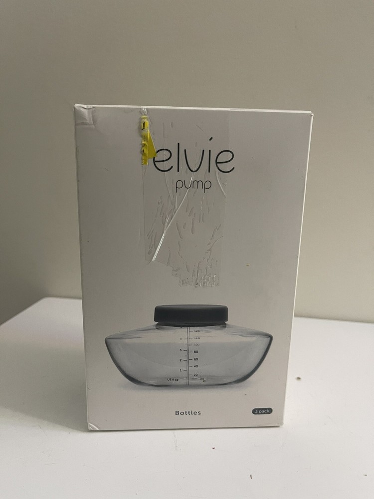Elvie Pump Breast Milk Storage Bottles (Pack of 3) 5oz Freezer Safe, BRAND NEW