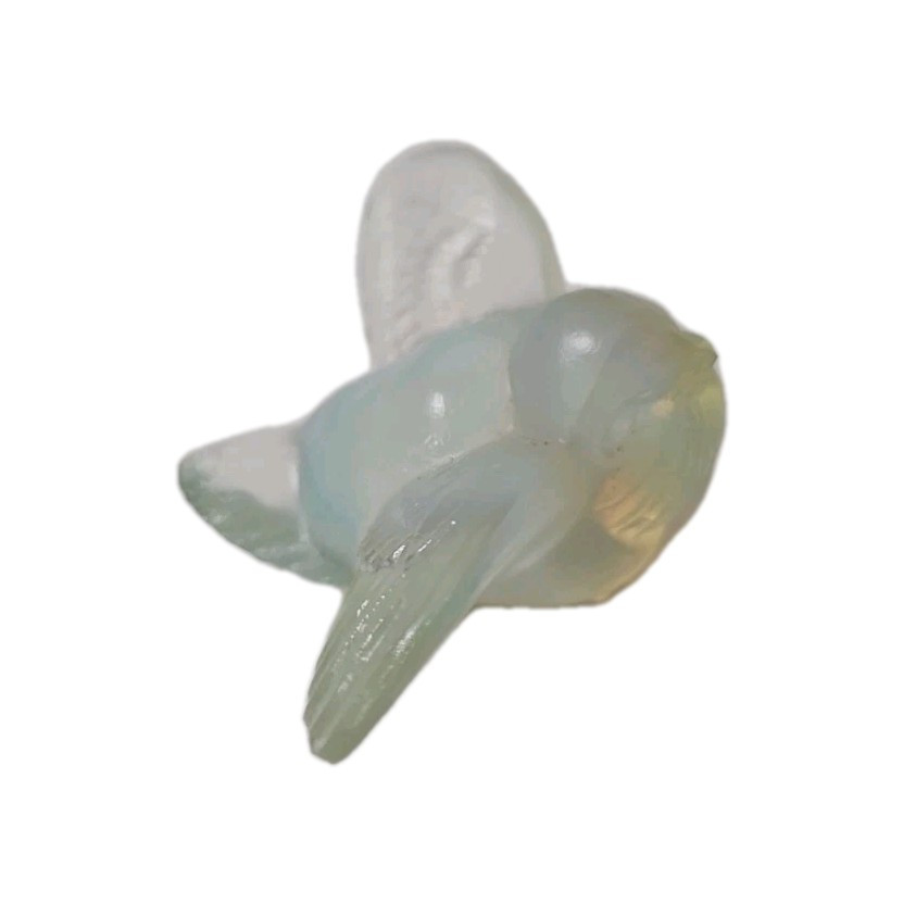 Sabino France Opalescent Glass Figurine Of A Bird