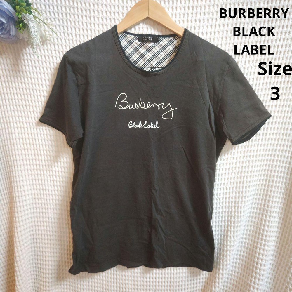 Burberry Black Label design Black T-shirt 3 F/S from Japan