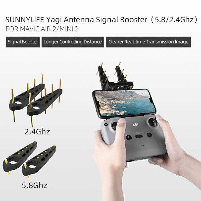 DJI Mavic Mini 2 Air 2 Drone Yagi Antenna RC Signal Booster