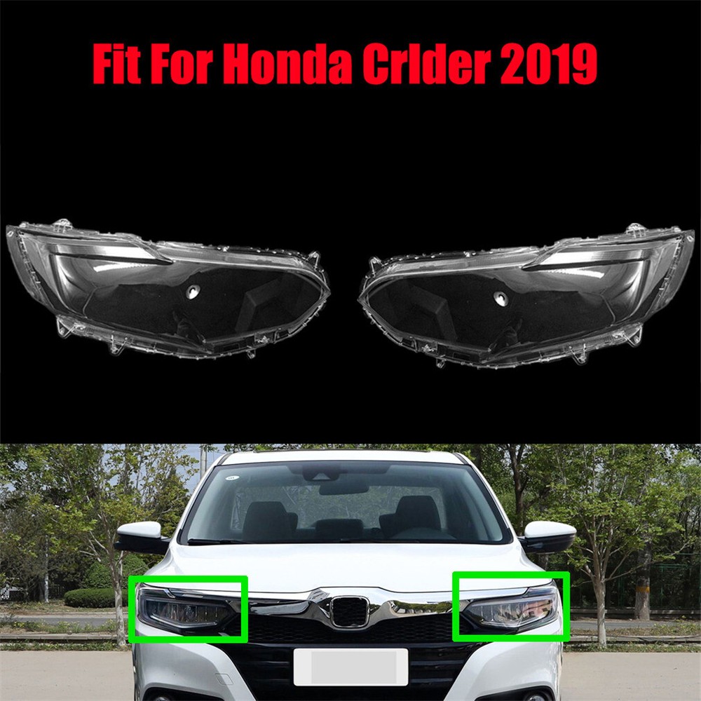 2Pcs Headlight Headlamp Clear Lens Left Right Cover Fit For Honda Crlder 2019