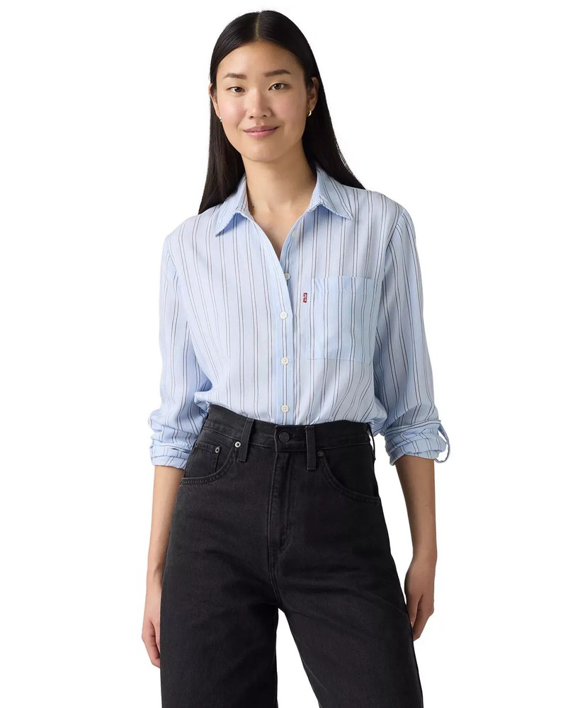 Levi's Women's Top Plus Sz 3X Darlene Chikee Medium Grey Heather