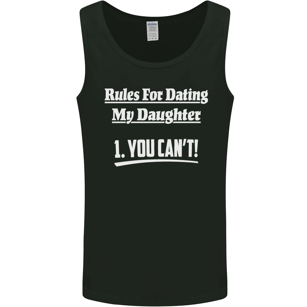 Rules for Dating My Daughter Fathers Day Mens Vest Tank Top