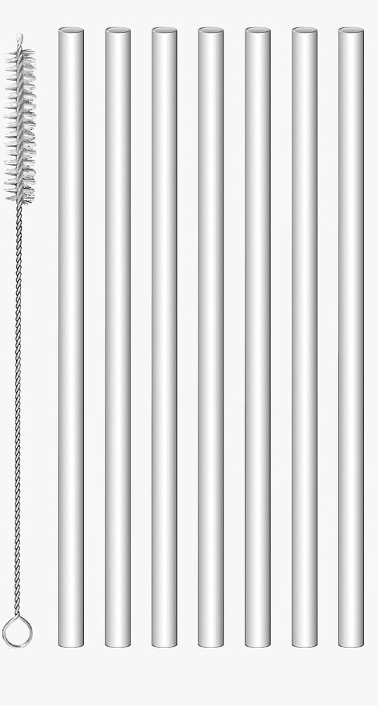 Replacement Straws for Stanley Iceflow 30oz Tumbler, 7 Pack Plus 1 Straw Cleaner