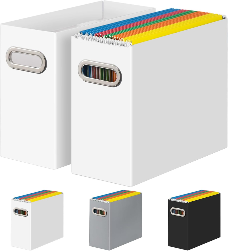 Cardboard File Box for Letter Size Hanging Folder Storage, Collapsible Hanging F