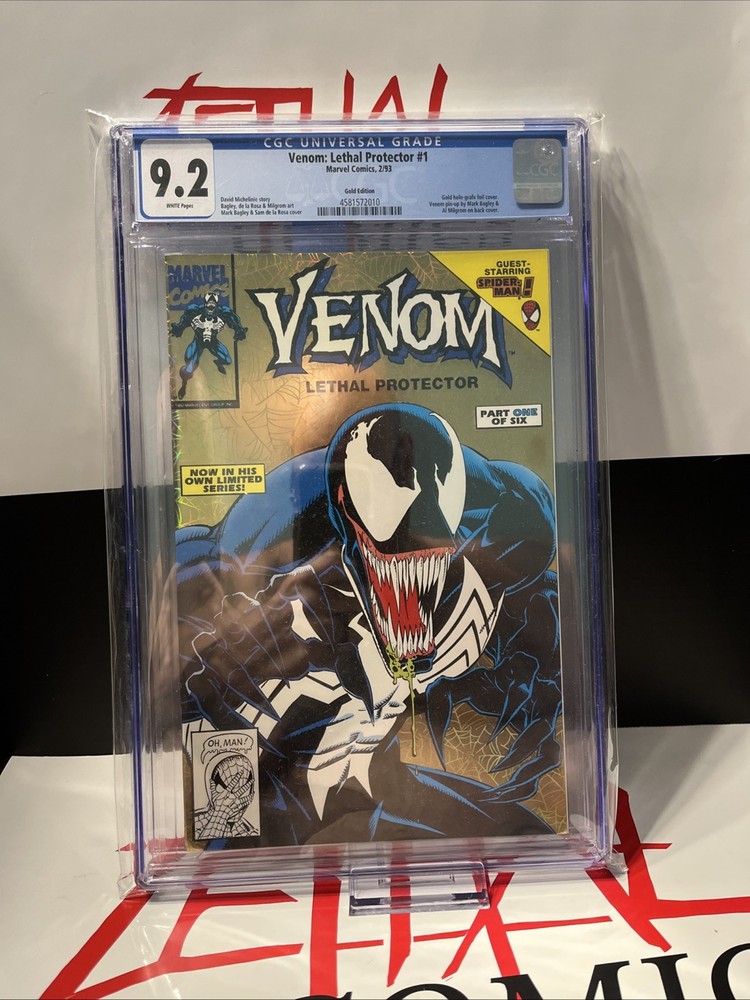 Venom: Lethal Protector #1 CGC 9.2 Gold Edition 🔥💯🔥