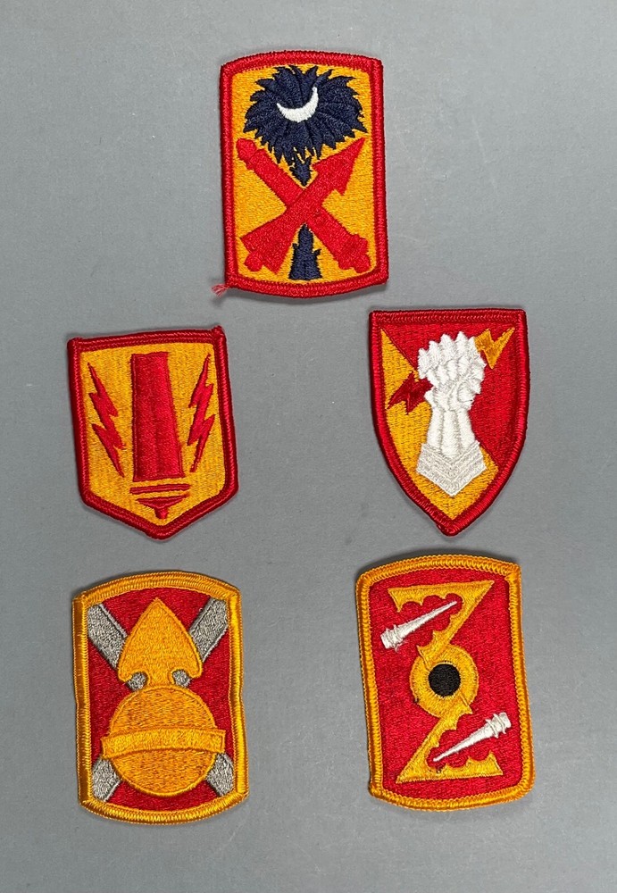US Army Artillery Brigade Patches Lot of 5