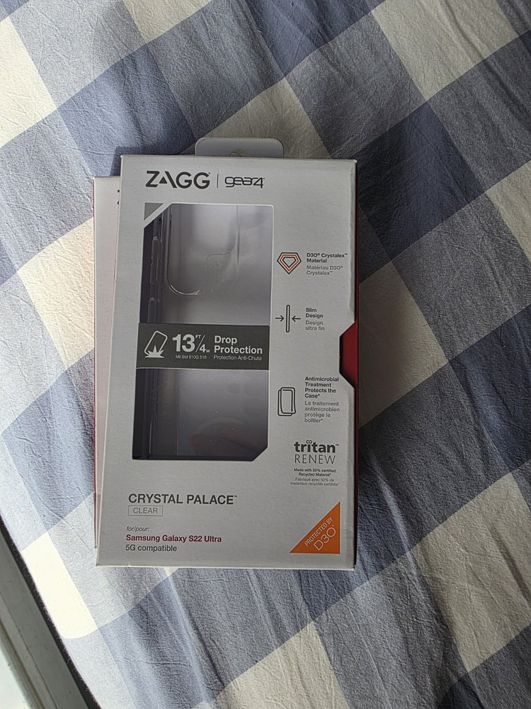 *NEW*ZAGG  Gear4 Crystal Palace Case for Samsung Galaxy S22 Ultra - Clear