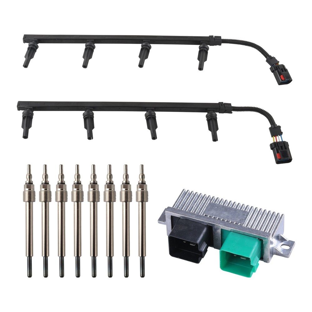 Diesel Glow Plugs Harnesses & GPCM Controller Kit for 2003 Ford 6.0L Powerstroke