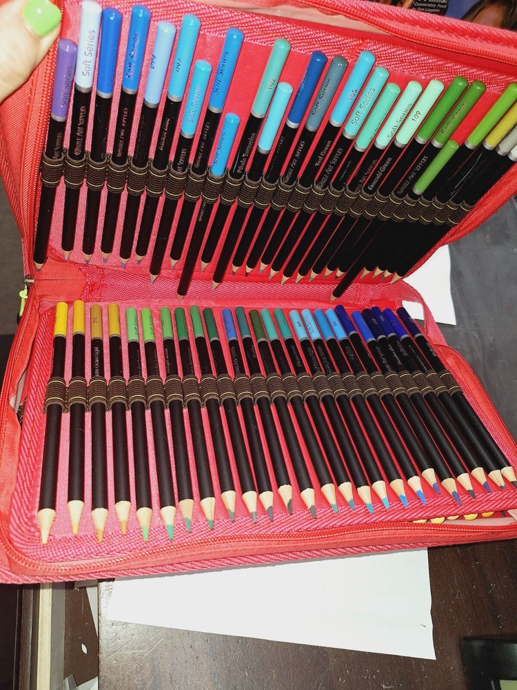 New HUGE 100+ Soucolor HIGH PERFORMANCE Colored PENCIL Pencils Set Art Draw in