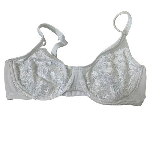Bali One Smooth U Lightweight Lace Minimizer Bra White Size 38D