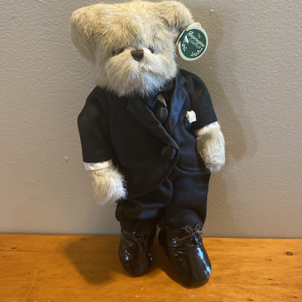 The Bearington Collection Mr. Lovington Teddy Bear Black Tux Style 1544