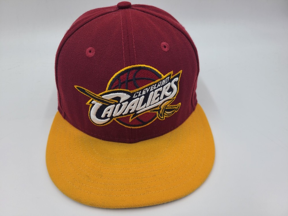 Cleveland Cavaliers New Era 9Fifty Snapback Hat Cap NBA Basketball Red Yellow