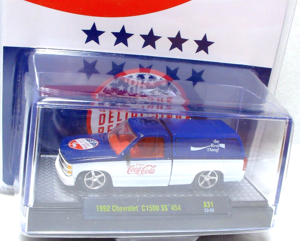 M2 Machines Coca Cola 1992 Chevrolet C1500 SS 454 1:64 Diecast