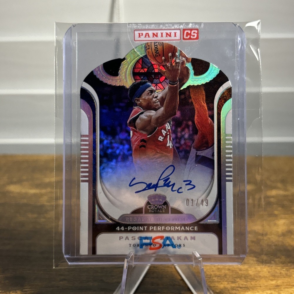2019 Panini Crown Royale Pascal Siakam Auto 1/49 Regal Achievement Autograph SP