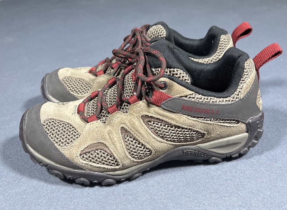 Merrell Yakota 2 Hiking Shoes Women's 6 Brindle Brown Trail Camp Climb Trek