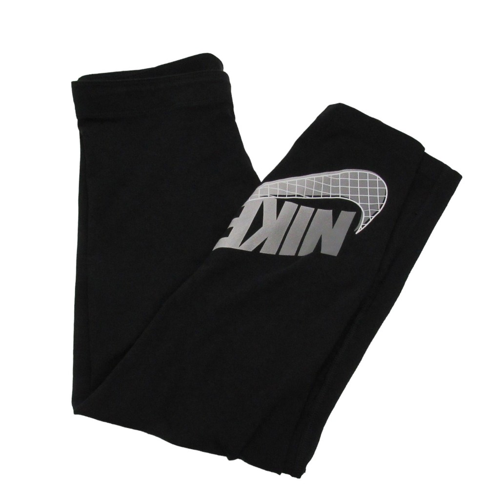 Nike Leggings Womens Small Black Cropped Tight Fit Gym Yoga Crossfit Running