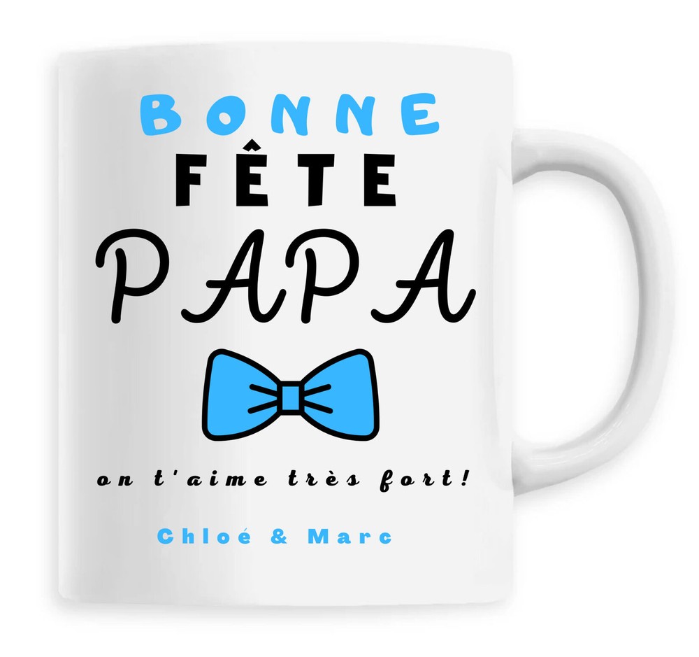 Happy Dad Party Ceramic Mug Personalized Father's Day Gift