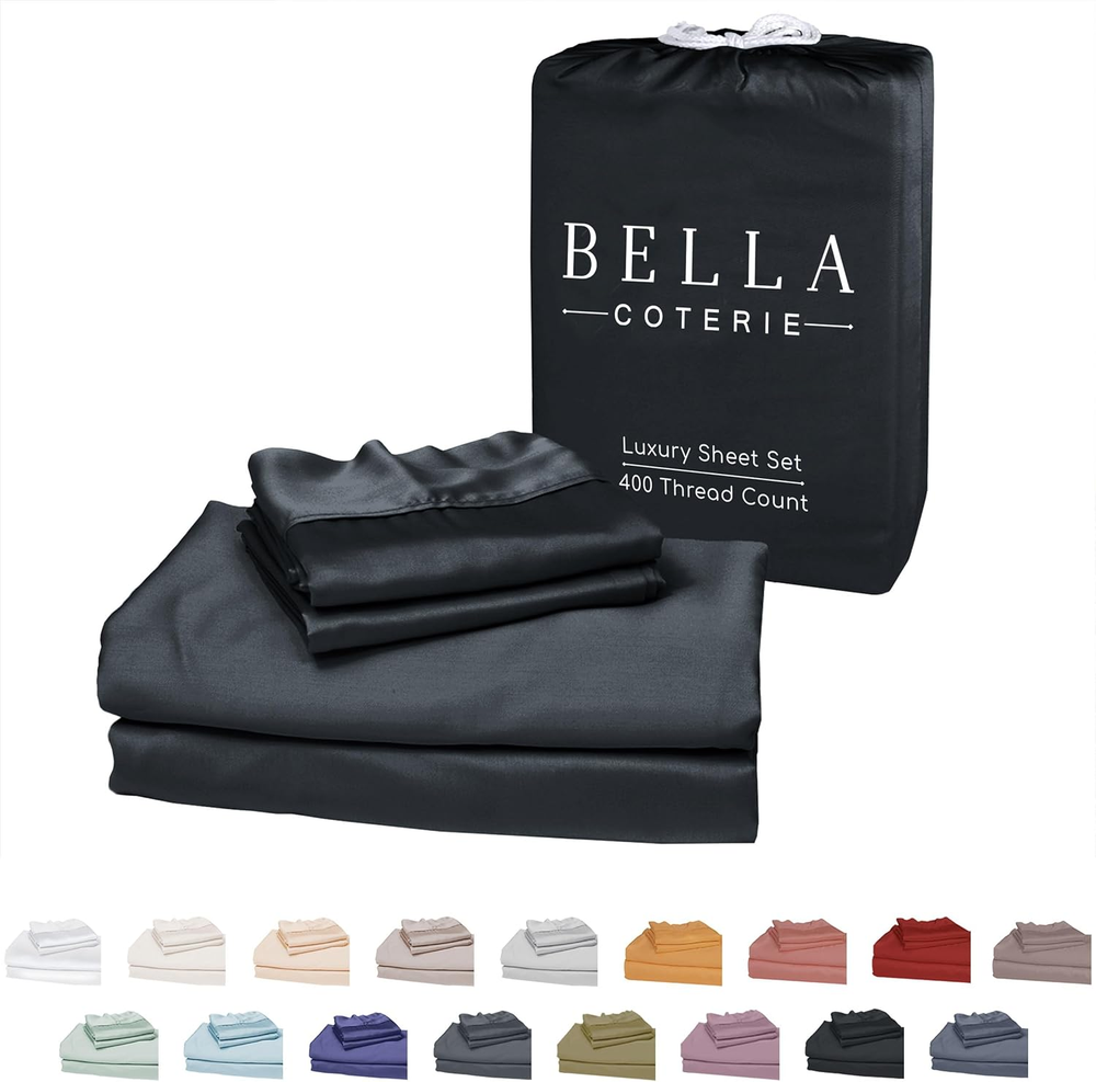 Luxury King Size Bamboo Viscose Sheet Set | 100% Organic | Ultra Soft & Breathable