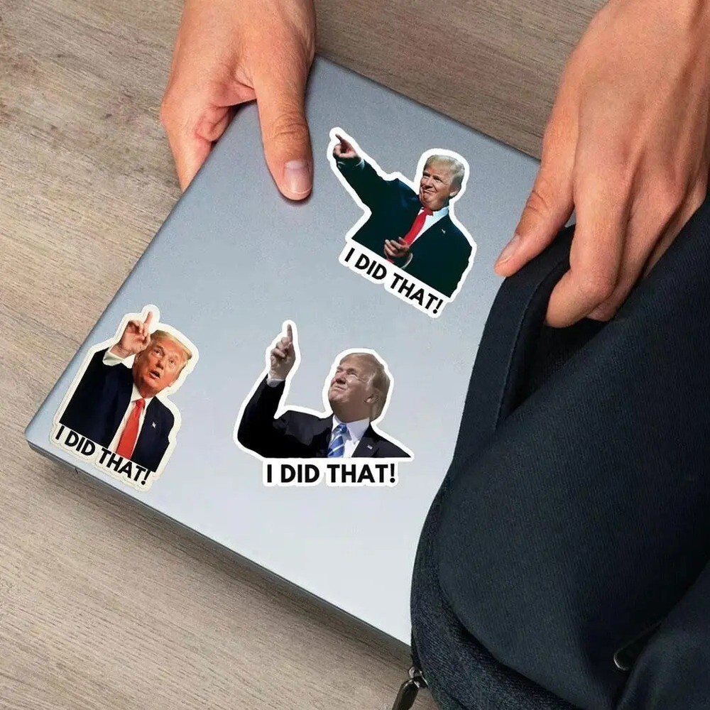 Donald Trump I DID THAT Sticker Decals for Car Bumpers and Gas Pumps 50-Pack