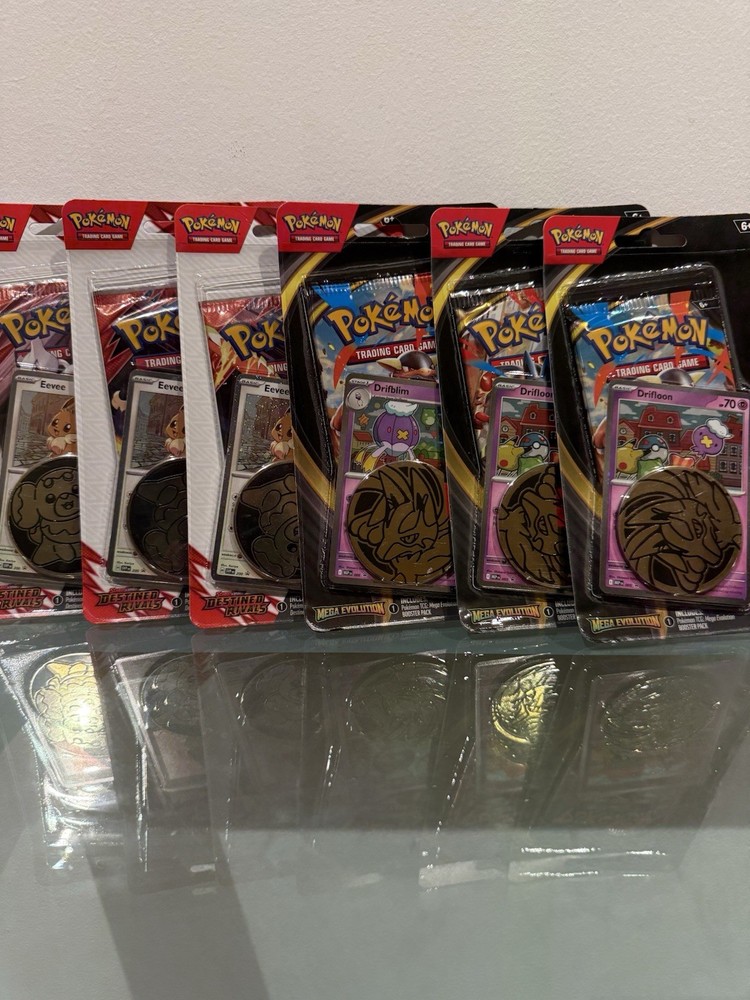Pokemon TCG | Lot of 6 Blister Bundle | 3x Destined Rivals + 3x Mega Evolution