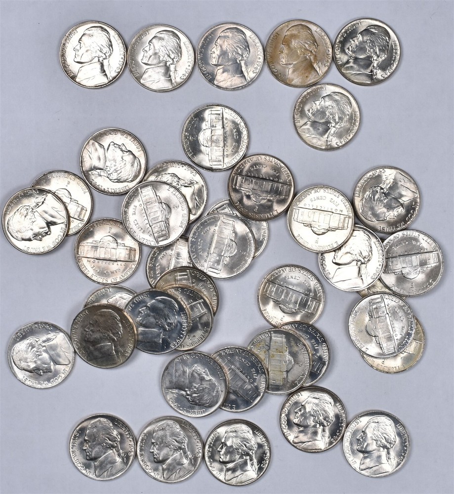 1943 Jefferson Nickel - BU Roll