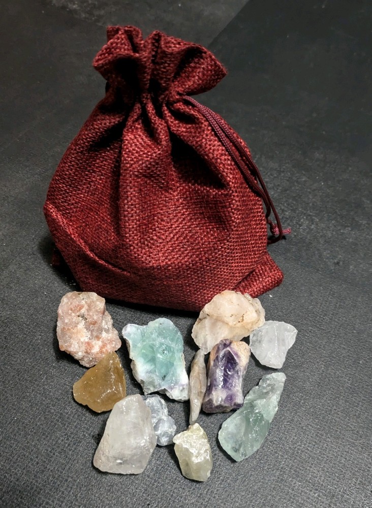 Natural Crystal Assortment 8oz with Amethyst Rose Quartz and More