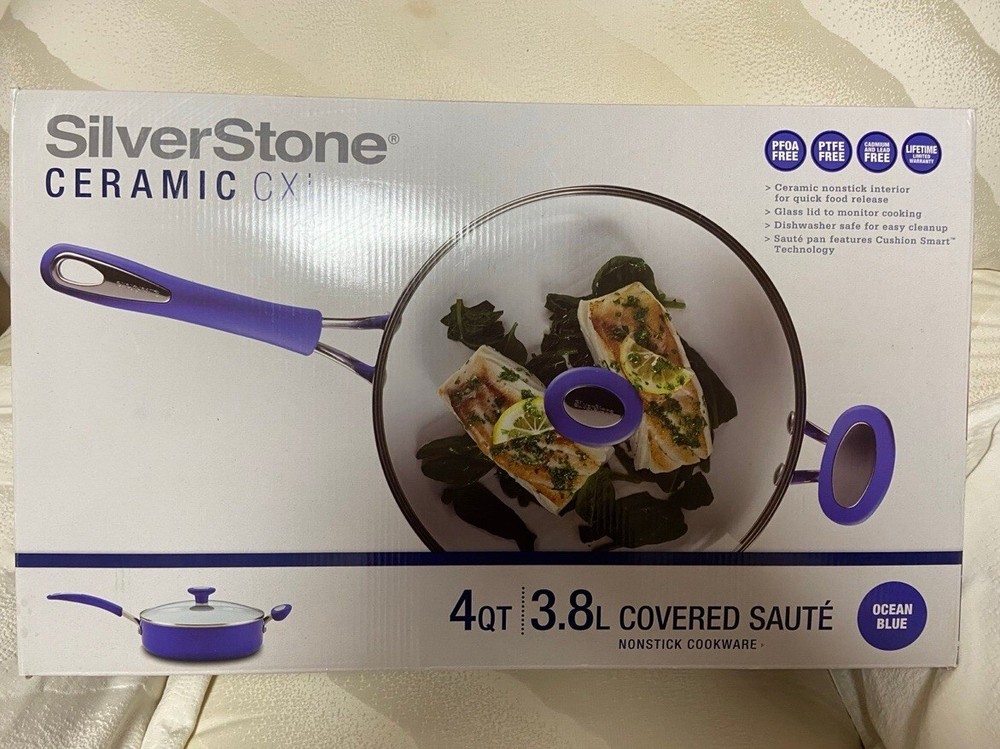 SilverStone CXi ceramic nonstick saute pan 8-inch durable PFOA-free