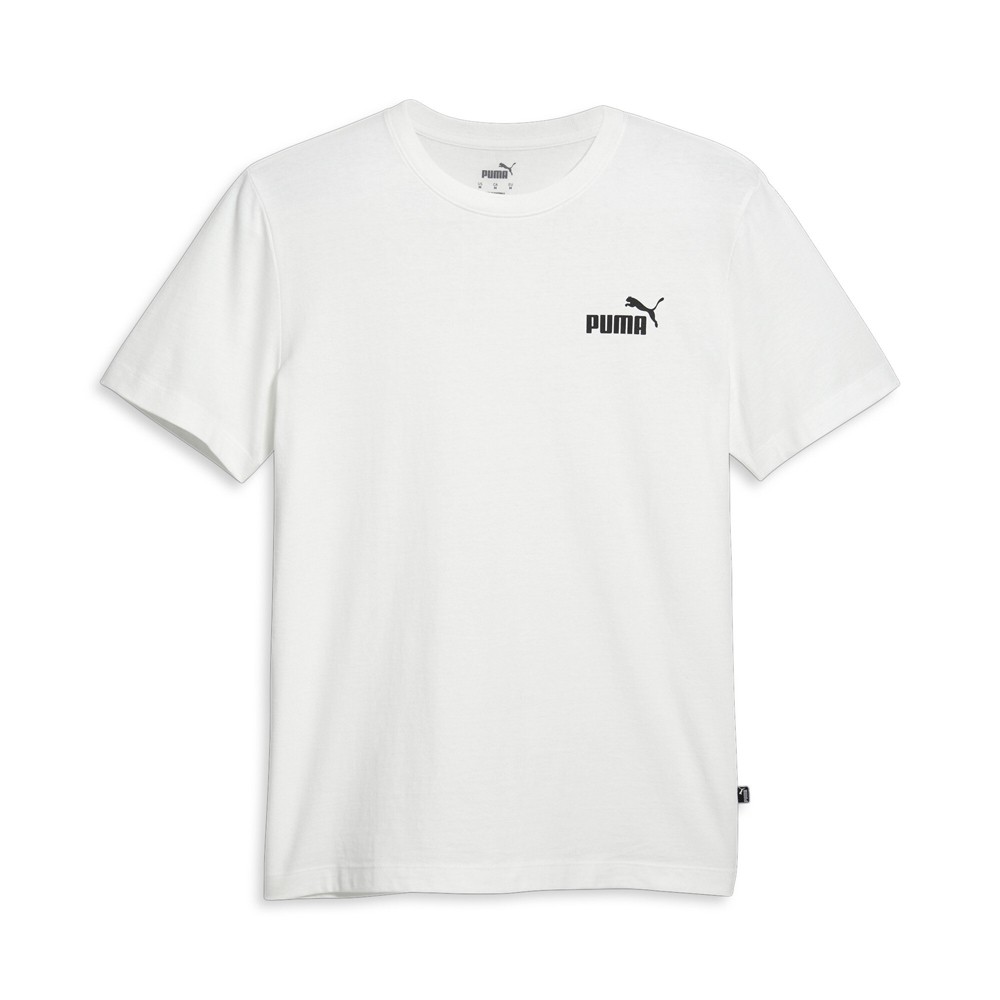 PUMA Essentials Crew Neck Short Sleeve T-Shirt Mens White Casual Tops 67746302