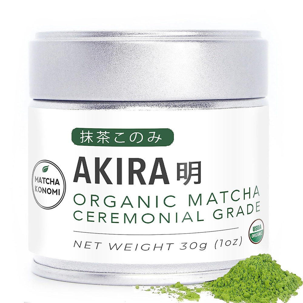 Akira Matcha 30G - Organic Premium Ceremonial Japanese Matcha Green Tea Powder -